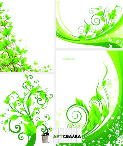 Зеленые веточки для баннера | Green twigs for banner
